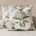 Foindtower Set of 2 Linen Floral Throw Pillow Covers Vintage Accent Print by Foindtower