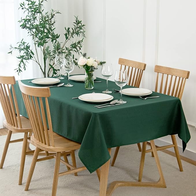 maxmill Christmas Tablecloth Stain Resistant Waterproof Wrinkle Resistant by maxmill