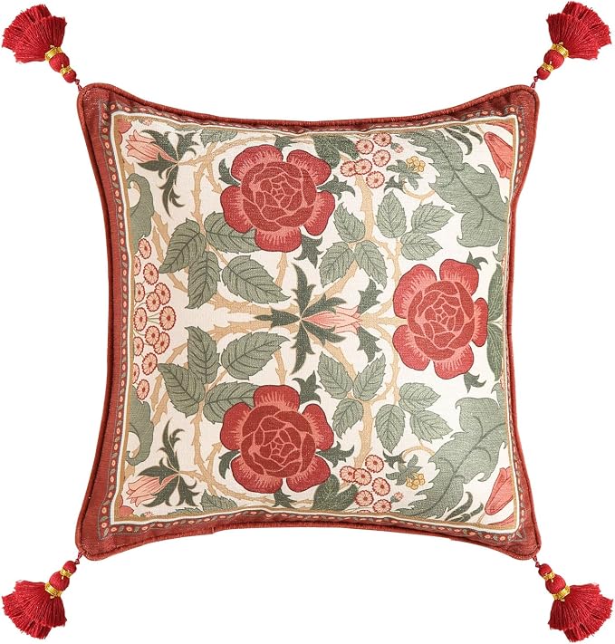 Vintage Square Throw Pillow Covers, Decoration Pillows Cushion Covers by bilingaier