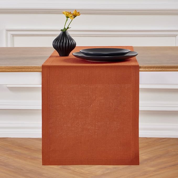 Solino Home Linen Table Runner 48 Inches - Image 2