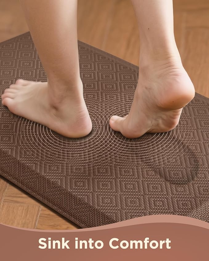 Ophanie Kitchen Mats for Floor, 3/4 inch Thick, 17x24 Anti Fatigue Cushioned Mat - Image 2