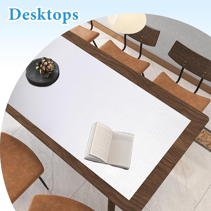 Shelf Liners for Kitchen Cabinets 12in x 20FT Non Adhesive Drawer Liner White - Image 8