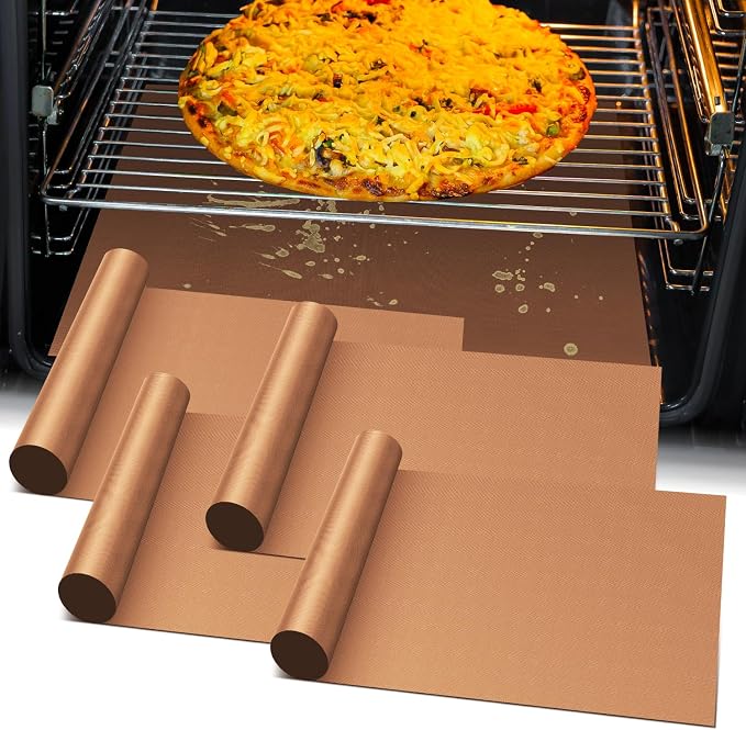 Oven Liners for Bottom of Oven-23.6"x 15.7" Non-Stick Electric Oven Cover for by GoldeerkitchenBakingAccessoriesTools