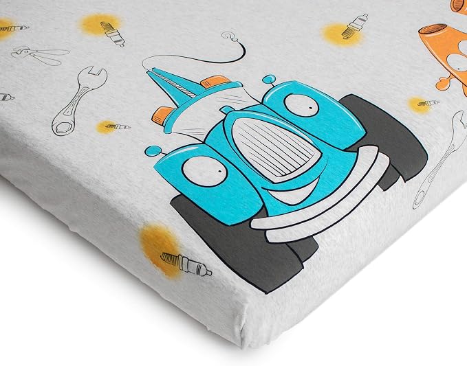 JumpOff Jo - Fitted Crib Sheet, Super Soft 100% Cotton Sheet - Image 7