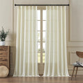 MASWOND Extra Long Sheer Linen Curtain 132 Inches 2 Panels, Pinch Pleated 2 by MASWOND