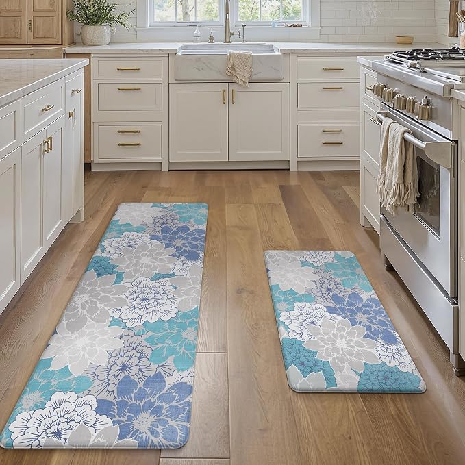GENIMO Kitchen Mats for Floor, Kitchen Rugs Non Slip Washable Sets of 2 - Image 6