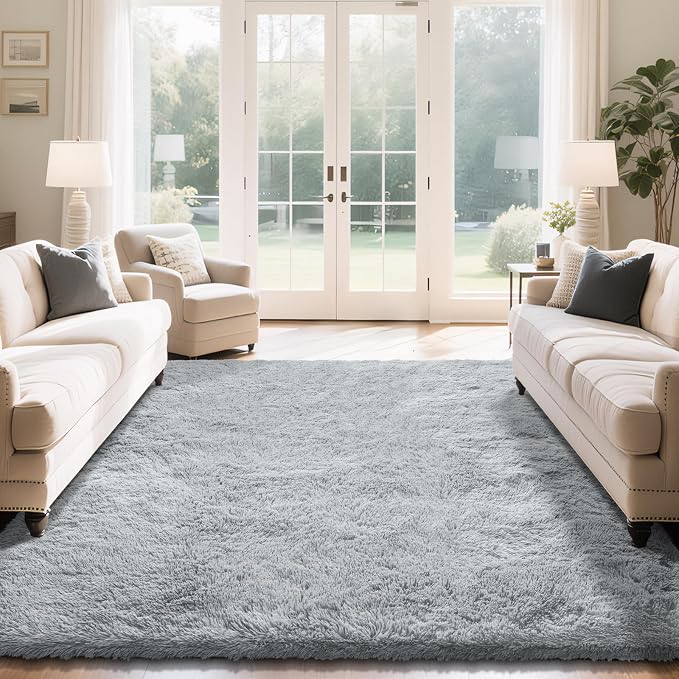 Fluffy Rug Shaggy Area Rug, Large Shag Area Rugs - Image 2