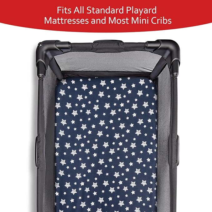 Pack and Play Sheets & Waterproof Terry Pack N Play Mattress Protector Pad - Image 5