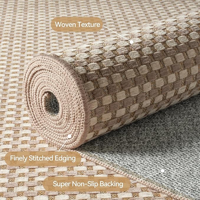 Boho 2x5 ft Hallway Runners Rug Woven Washable Long Kitchen Runner Mat Rugs Non - Image 5