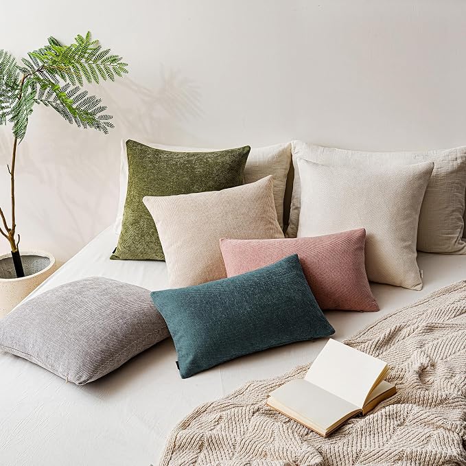 a moment Pack of 2 Decorative Chenille Throw Pillow Covers - Image 6