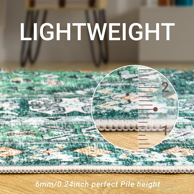 zesthome 6x9 Area Rug, Super Soft Washable Rugs - Image 5