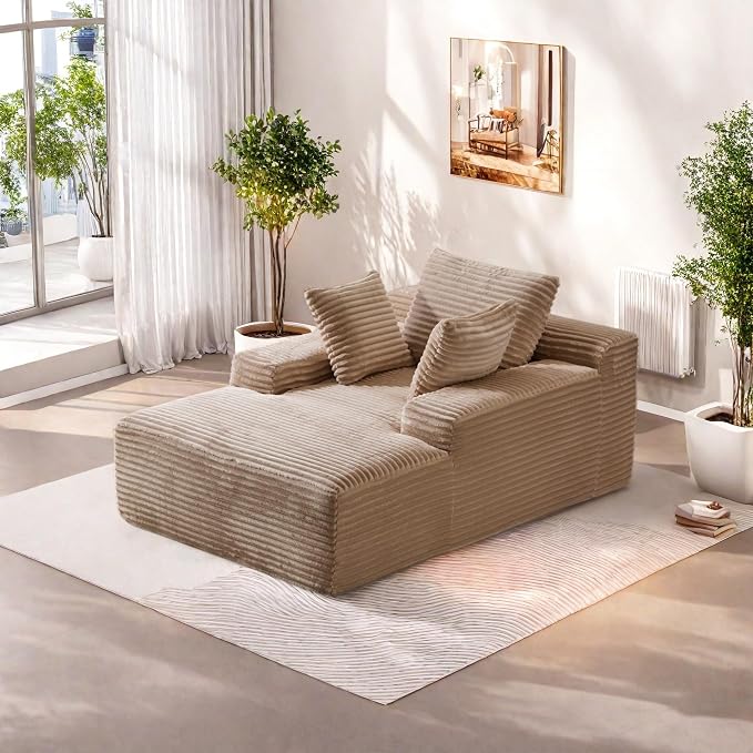 Chaise Lounge Chair Indoor, Oversized Comfy Fluffy Cloud Couch - Image 7