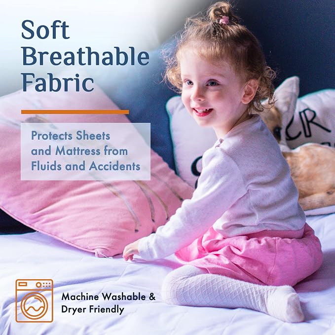 Washable Incontinence Bed Pad 36x60 – Soft, Absorbent & Waterproof Mattress - Image 8