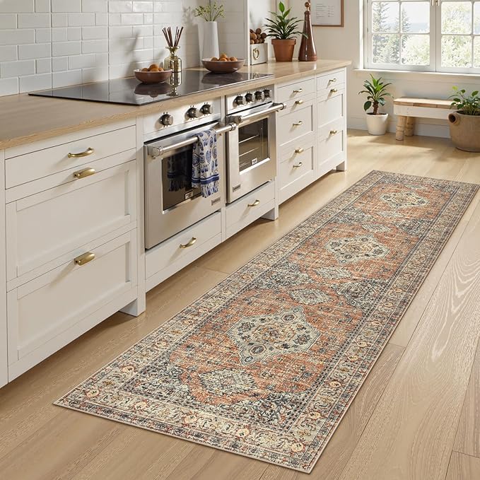 Lahome Oriental Hallway Runner Rug, 2.5x8 Kitchen Runner Non Slip Ultra-Thin - Image 2