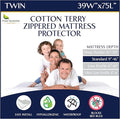 Zippered Waterproof Mattress Encasements by FourSeasonsEssentials