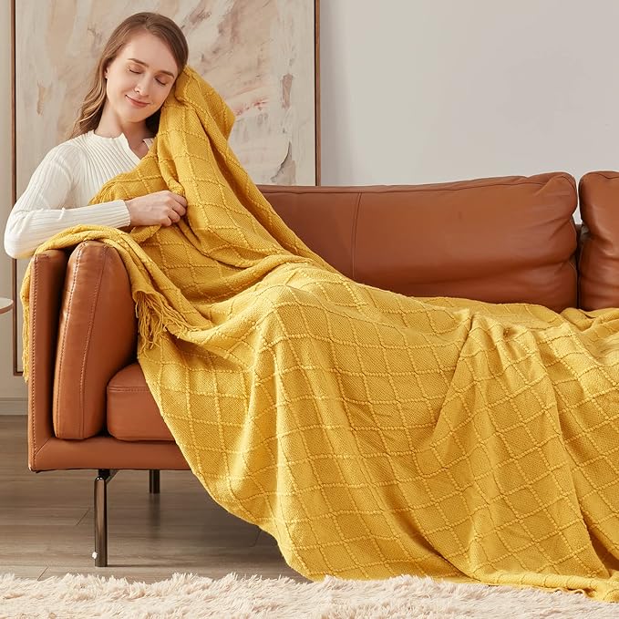 inhand Knitted Fall Throw Blanket - Image 6