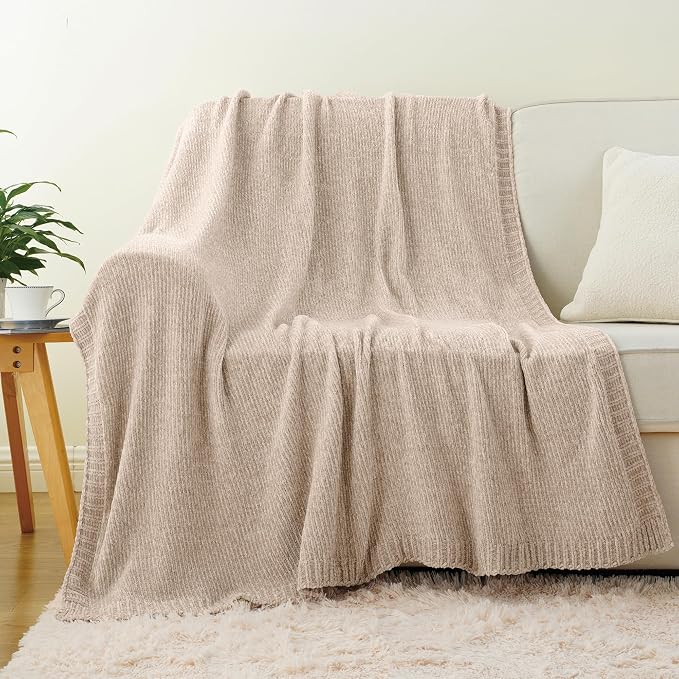 BATTILO HOME Knit Chenille Throw Blanket - Image 2