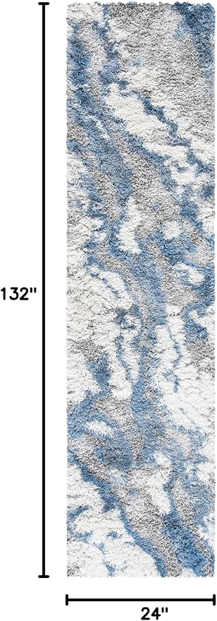 SAFAVIEH Horizon Shag Collection Runner Rug - Image 2