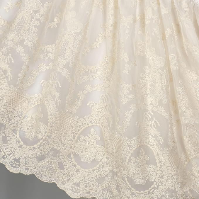 Cameo Lace Luxury Washable Polyester Bedding Set | Vintage Elegant | Pearl | - Image 5