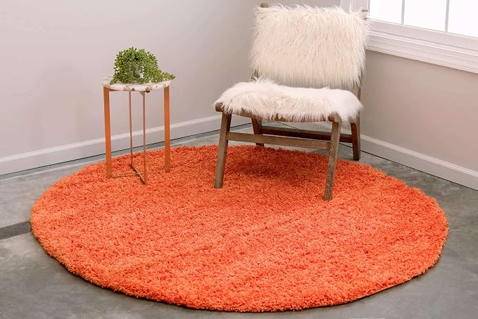 Unique Loom Solid Shag Collection Area Rug - Image 2