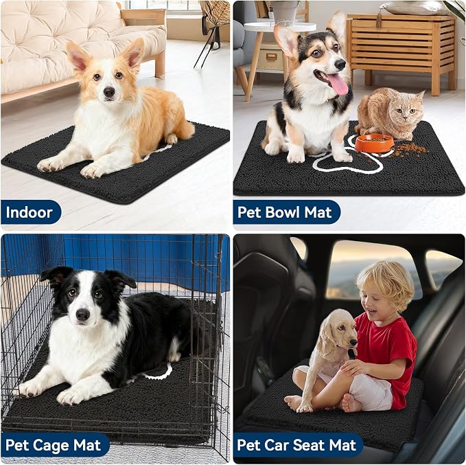 Bcoimo Super Absorbent Dog Door Mat, Pet Rugs - Image 6