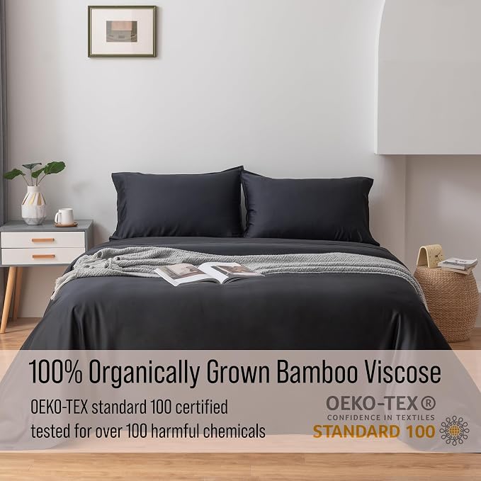 Bella Coterie Luxury Bamboo Viscose King Size Sheet Set | 100% Organically - Image 4