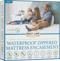 Twin Size 39x75” Premium Waterproof Zippered Mattress Encasement, 100% Cotton by RestLine