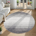 Wonnitar Modern Ombre Washable Round Area Rug 5ft, Non-Slip Large Circle by Wonnitar