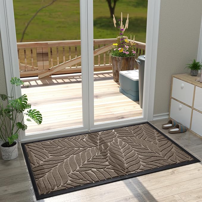 Yimobra 47x32 Large Door Mat Outdoor Indoor, All-Season Waterproof Door Mat - Image 3