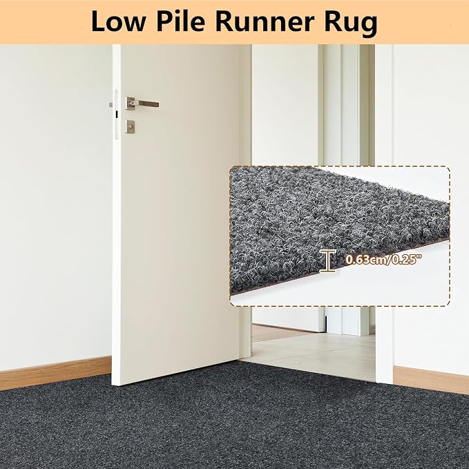 jxgzyy Runner Rugs 2'11" x 16'5", Non Slip Entrance Doormat, 0.25” Thickness - Image 3