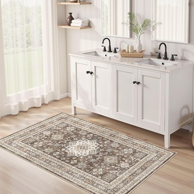 Vintage Living Room Area Rug 3x5 - Image 3
