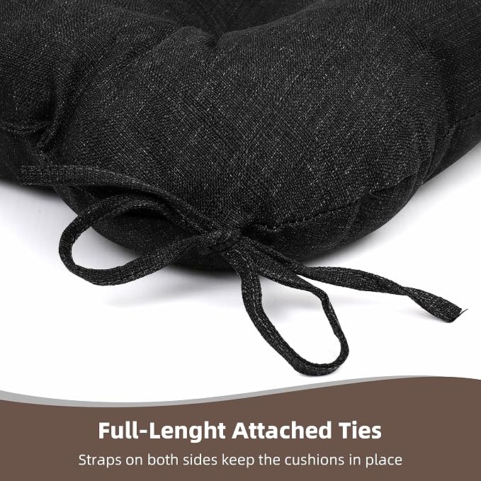 RACE LEAF Patio Chair Cushions 17x17 Inch 4 Pack, Thickened Outdoor Cushions - Image 3