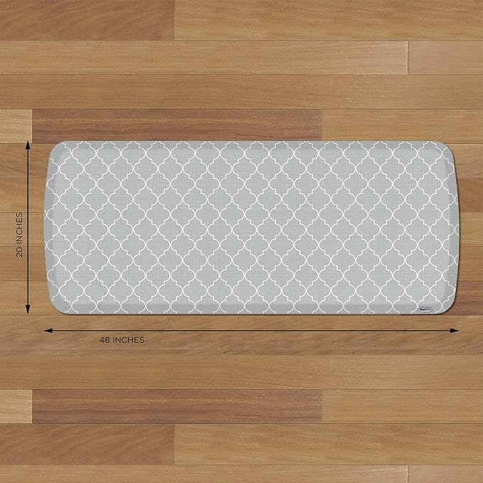 GelPro Elite Premier Anti-Fatigue Kitchen Comfort Floor Mat, Lattice Light Grey - Image 6