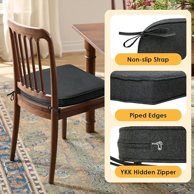 Outdoor Sunbrella Round Corner Seat Cushion, Non Slip Seat Cushion Pads - Image 5