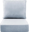 Luxury 6" Outdoor Cushions for Patio Furniture, Fade Resistant Couch Chair by Pugire