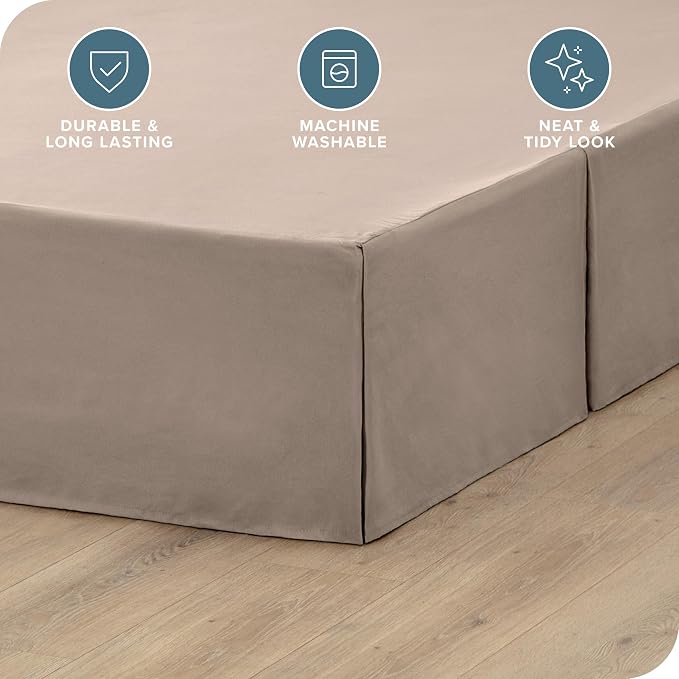 Bare Home Twin XL Bed Skirt - Image 2