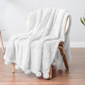 Pavilia Sherpa Throw Blanket by PAVILIA