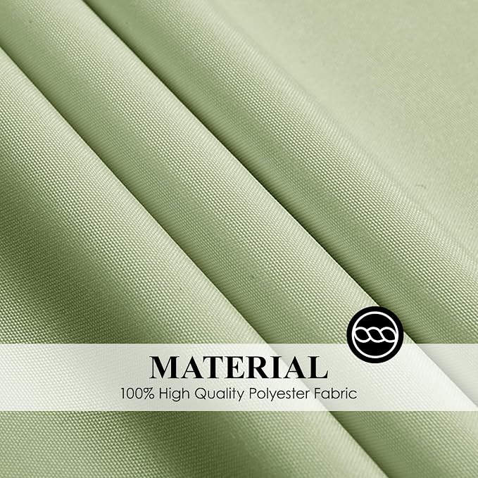 Round Tablecloth 2 Pack 108 Inch Sage Green Tablecloths Washable Decorative - Image 6