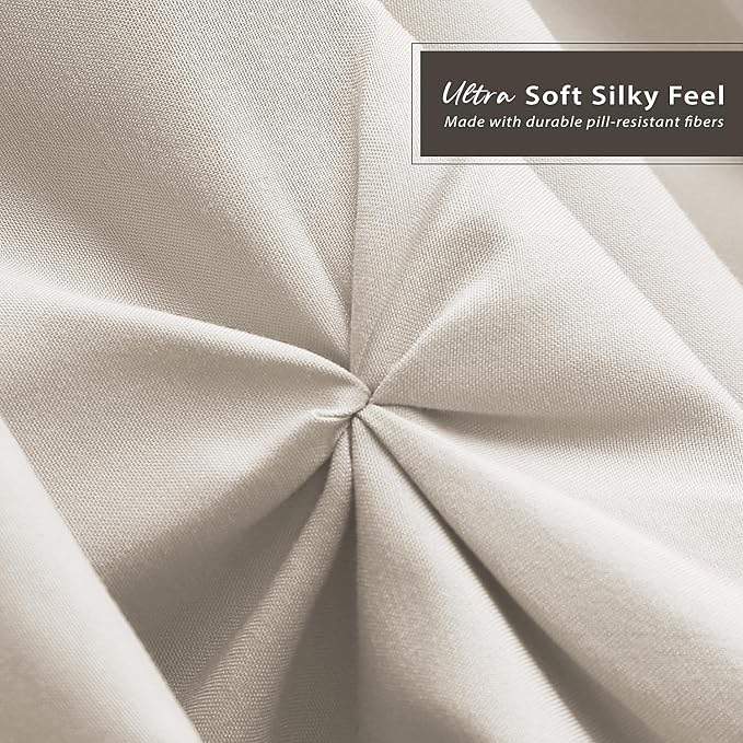 Nestl Linen Bed Skirt Twin Size, Pinch Pleat Twin Bed Skirt, Hotel Quality - Image 5