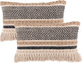 REDEARTH · Boho Textured Throw Pillow Cushion Covers by REDEARTH