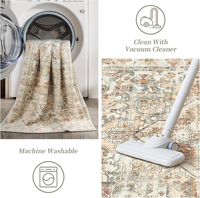 zesthome 5x7 Washable Rug-Stain Resistant Area Rugs - Image 5