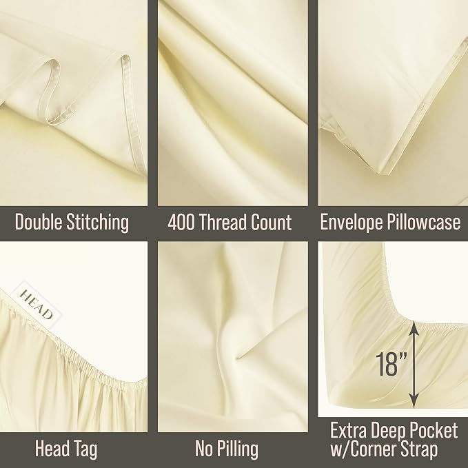 Bella Coterie Luxury Bamboo Viscose King Size Sheet Set | 100% Organically - Image 3