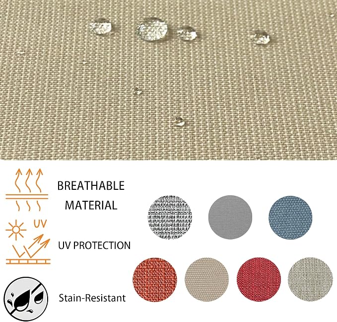 Goodgoods 22x24 inch Outdoor/Indoor Deep Seat Patio Cushions Set of 2 Resilient - Image 5