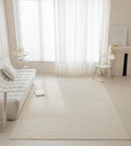 jxgzyy Beige Area Rug 5x7, 0.36'' Thick Low Pile Textured Rug, Modern Aesthetic by jxgzyy