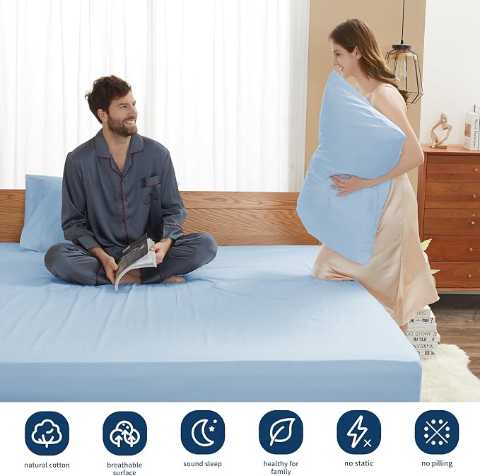 Sunflower King Fitted Sheet, 1-Piece Extra Deep Pocket Fitted Bottom Sheet 19" - Image 5