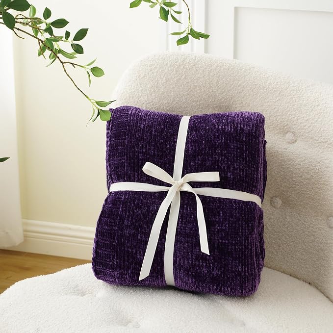 BATTILO HOME Chenille Knitted Throw Blanket - Image 9