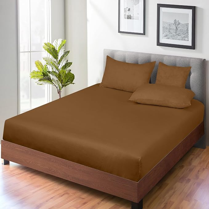 ROYALE LINENS 300 Thread Count 100% Long Staple Combed Cotton Fitted Sheet Full - Image 7