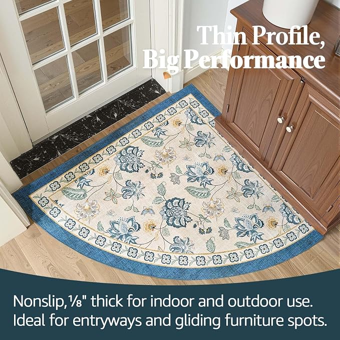 jinchan Elora Floral Corner Rug - Image 5