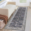 KUTA Runners for Hallways 2x6, Vintage Floral Rug Non-Slip Washable Kitchen by KUTA