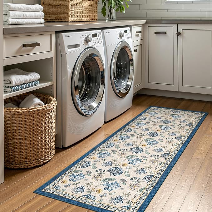 jinchan Elora 2x5 Floral Runner Rug - Image 8
